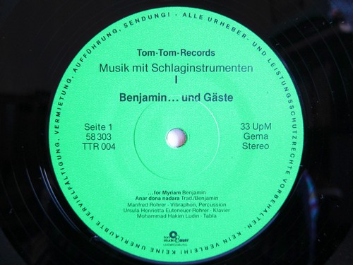 Rare psych folk benjamin - lp:,