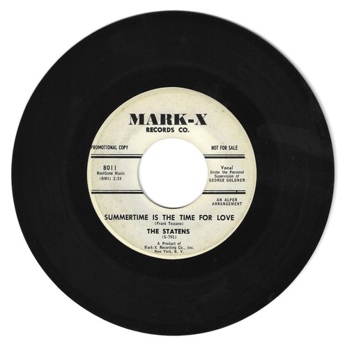 Rare doo wop statens - doo, 45